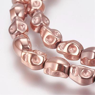 Grade AA Non-Magnetic Synthetic Hematite Bead Strands G-G652-28RG-1