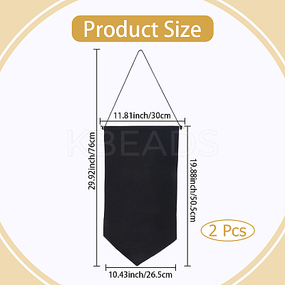 2Pcs Cotton Wall Hanging Brooch Organizer Storage AJEW-CP0010-43A-1