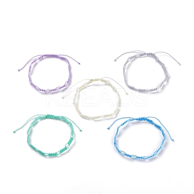 Nylon Thread Braided Anklet AJEW-AN00463-1