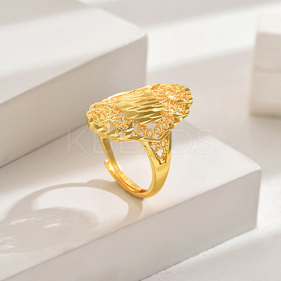European Style Wheat Lucky Adjustable Cuff Ring LX5971-2-1