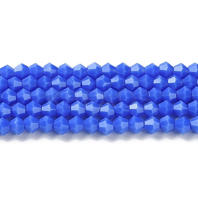 Opaque Solid Color Imitation Jade Glass Beads Strands EGLA-A039-P4mm-D11-1