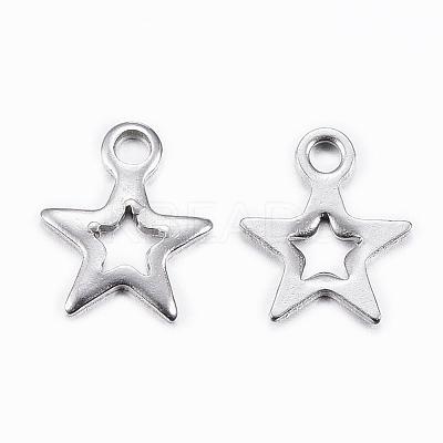 Tarnish Resistant 304 Stainless Steel Charms STAS-H392-01P-1