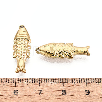 304 Stainless Steel Fish Pendants STAS-T069-10G-1