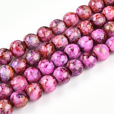 Baking Paint Glass Beads X1-DGLA-N003-10mm-B03-1