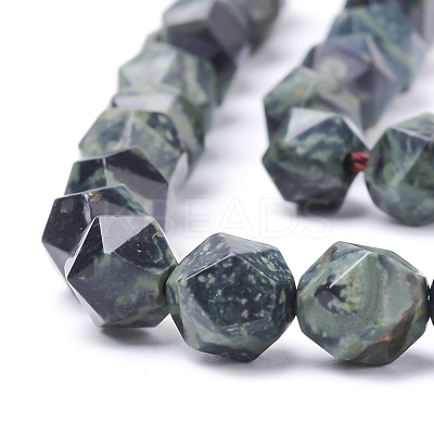 Natural Kambaba Jasper Beads Strands G-S149-39-6mm-1
