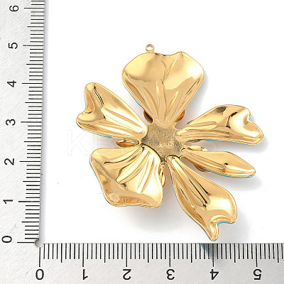 304 Stainless Steel Enamel Big Pendants STAS-L026-09G-03-1