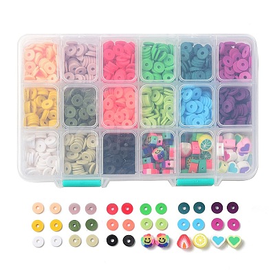 Handmade Polymer Clay Beads CLAY-SZ0001-27-1