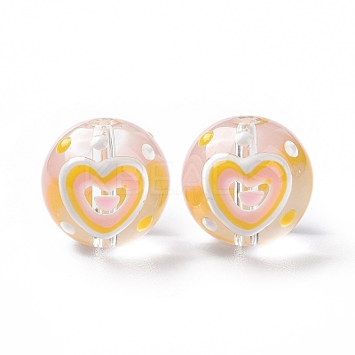 Transparent Glass Beads LAMP-B021-03A-07-1