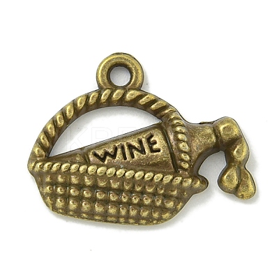 Tibetan Style Alloy Pendants TIBE-I026-6025A-AB-1