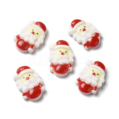 Christmas Opaque Resin Cabochons RESI-K019-33-1