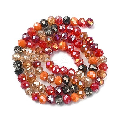 Electroplate Glass Beads Strands EGLA-YW0002-D06-1