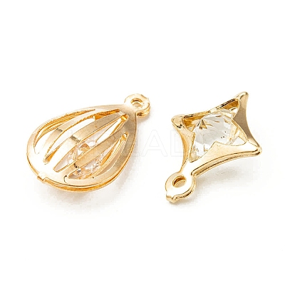 50Pcs 5 Style Rack Plating Iron Charms FIND-YW0003-87-1