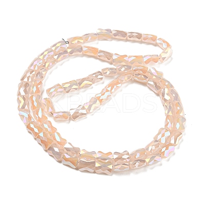 AB Color Plated Glass Beads Strands EGLA-P051-06B-B08-1