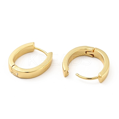Brass Hinged Hoop Earrings for Women EJEW-G297-32G-1