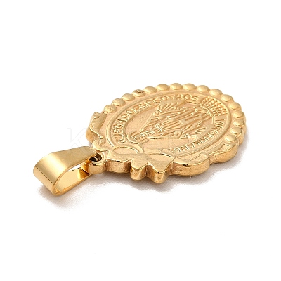 PVD Vacuum Plating 201 Stainless Steel Pendants STAS-P314-28G-1