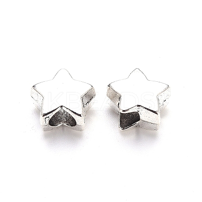 Tibetan Style Alloy European Beads LS-X-TIBE-N006-100AS-LF-1