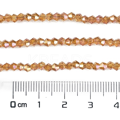 Transparent Electroplate Glass Beads Strands EGLA-A039-T2mm-UA09-1