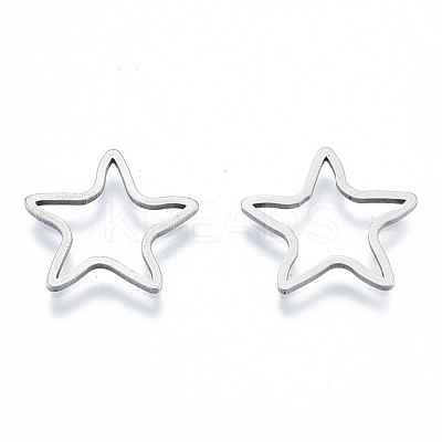 Non-Tarnish 201 Stainless Steel Linking Rings STAS-N090-T19-1-1