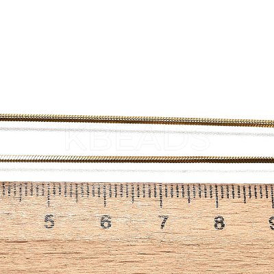 304 Stainless Steel Snake Chain Necklace Making STAS-P045-18G-1