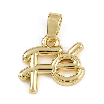 Brass Pendants KK-Z123-22G-01-1