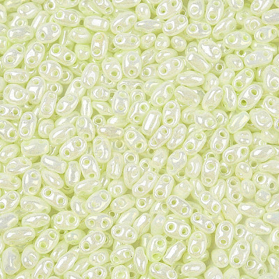 Opaque Colours Luster Glass Seed Beads SEED-T006-02J-1