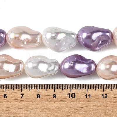 Electroplated Glass Beads Strands GL-CBA89C7-01C-1
