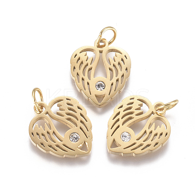 316 Surgical Stainless Steel Pendants STAS-L242-07G-1