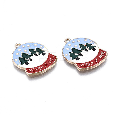 Eco-Friendly Alloy Enamel Pendants LS-ENAM-Q437-065-NR-1