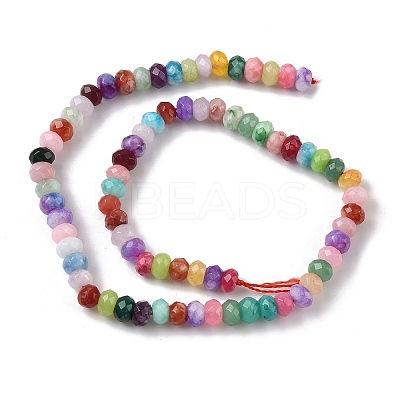 Natural Dyed White Jade Beads Strands G-F753-06C-1