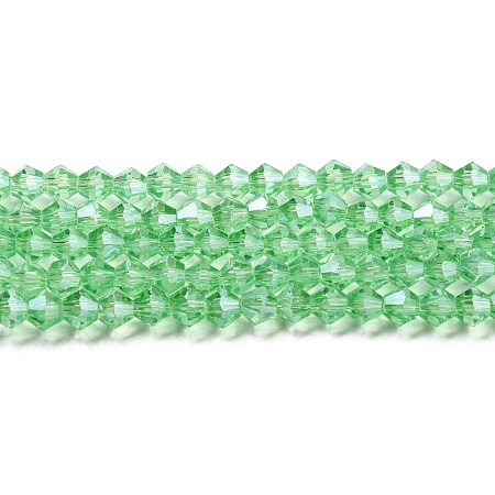 Transparent Electroplate Glass Beads Strands LS-GLAA-F029-2mm-C24-1