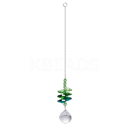 Crystal Glass Sun Catcher Pendant PW-WG2C834-02-1
