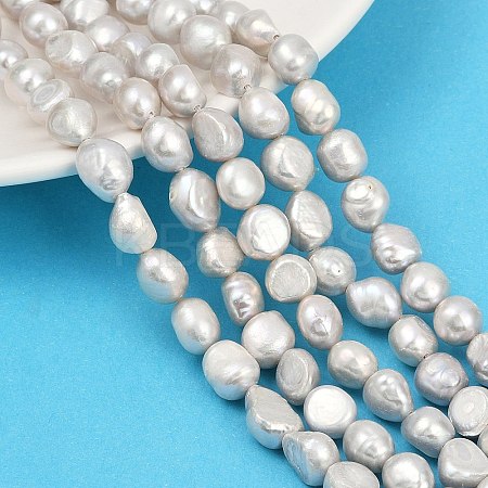 Natural Cultured Freshwater Pearl Beads Strands PEAR-P064-20K-03E-1