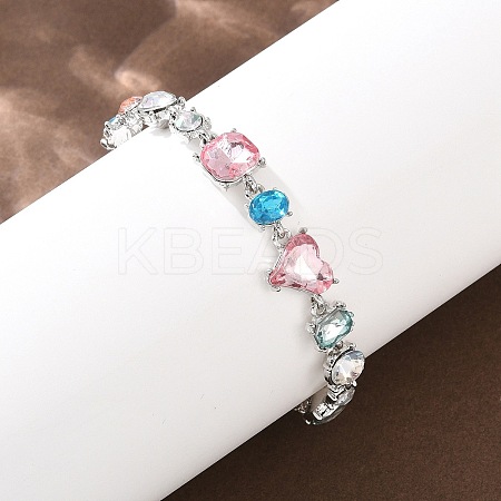 Alloy Rhinestone Slider Bracelets BJEW-A156-04P-1