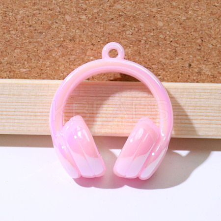 UV Plating Opaque Acrylic Pendants SACR-FZC0001-001D-1