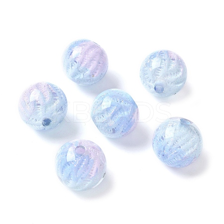 Two Tone Transparent Acrylic Beads OACR-D304-02B-1