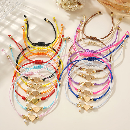 12Pcs Imitation Pearl Charm Bracelets SI5748-1-1