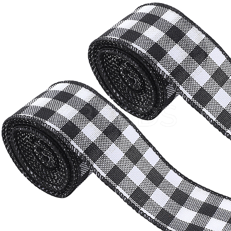 Imitation Burlap Ribbon DIY-WH20048-067B-1