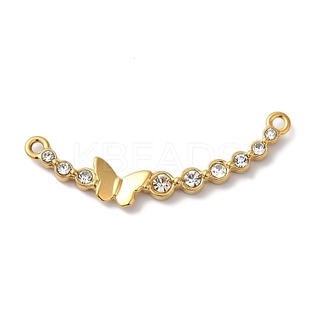 PVD Vacuum Plating 304 Stainless Steel Rhinestone Links STAS-L081-001G-1