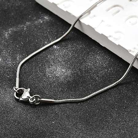 Tarnish Resistant 304 Stainless Steel Snake Chain Necklaces LS-STAS-M174-018P-A-1