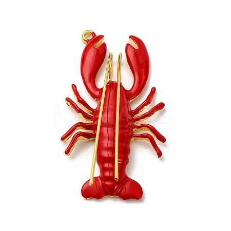 Alloy Enamel Pendants X-FIND-I053-01G-02-1