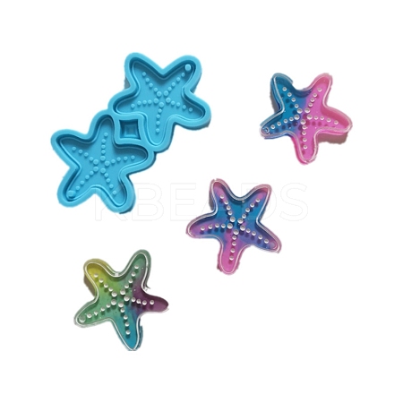 Starfish Shape Pendant Silicone Molds DIY-M034-08-1