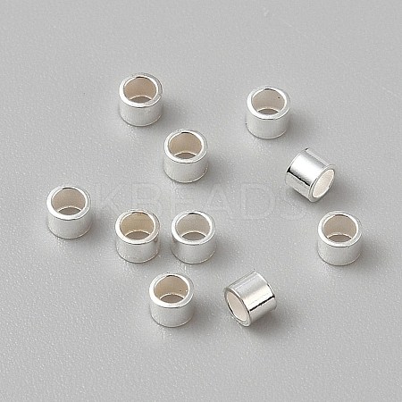 925 Sterling Silver Tube Beads STER-WH0061-28D-1
