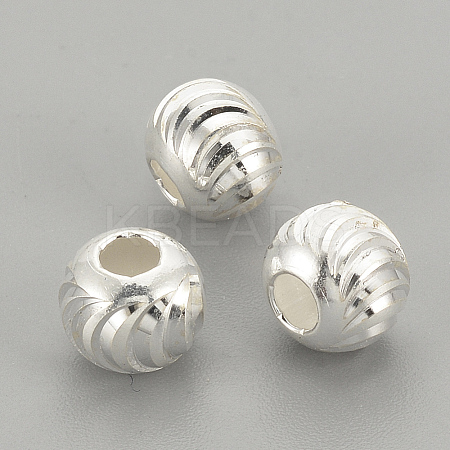 925 Sterling Silver Beads X-STER-S002-16-4mm-1