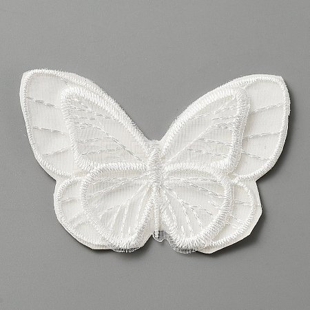 Computerized Embroidery Lace Self Adhesive/Sew on Patches DIY-WH0410-49G-1