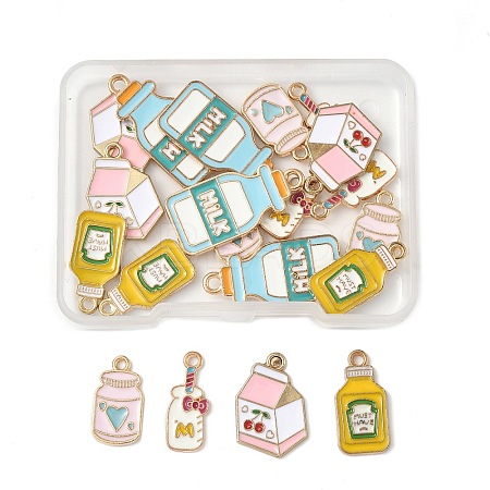 20Pcs 5 Styles Eco-Friendly Alloy Enamel Pendants ENAM-FP0002-88-1