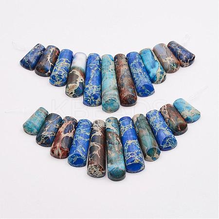 Natural Imperial Jasper Beads Strands G-P298-A04-1