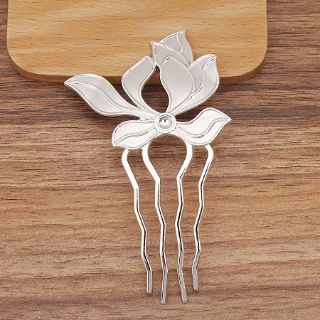 Alloy Hair Comb Findings PW-WG20F5C-01-1