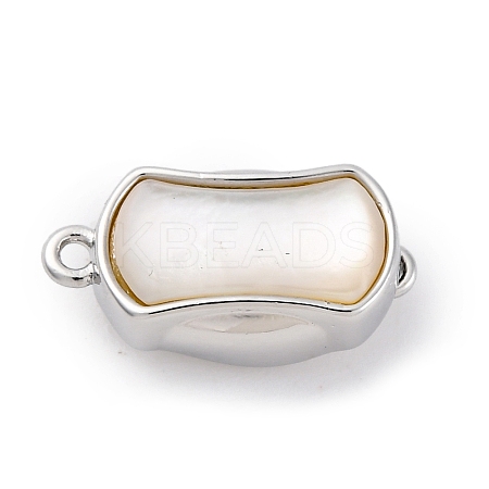 Rectangle Brass Box Clasps KK-P291-48P-02-1