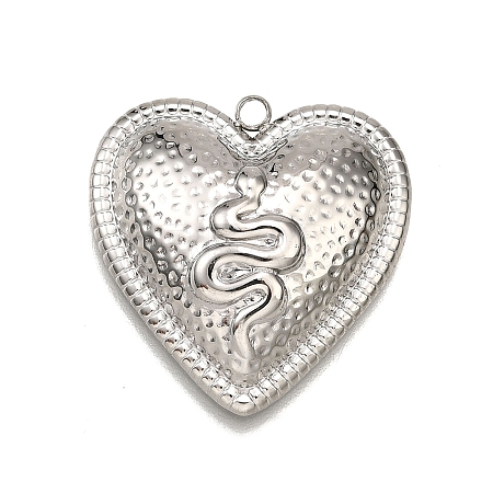 304 Stainless Steel Pendants STAS-M116-08P-1