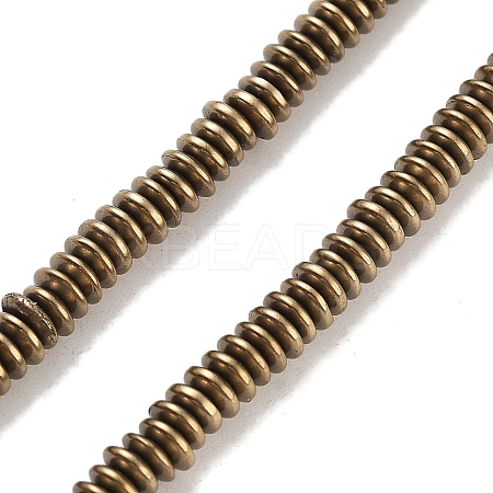 Electroplated Synthetic Non-magnetic Hematite Beads Strands G-P545-A01-01A-1